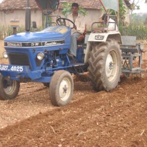 Ploughing with Tractor